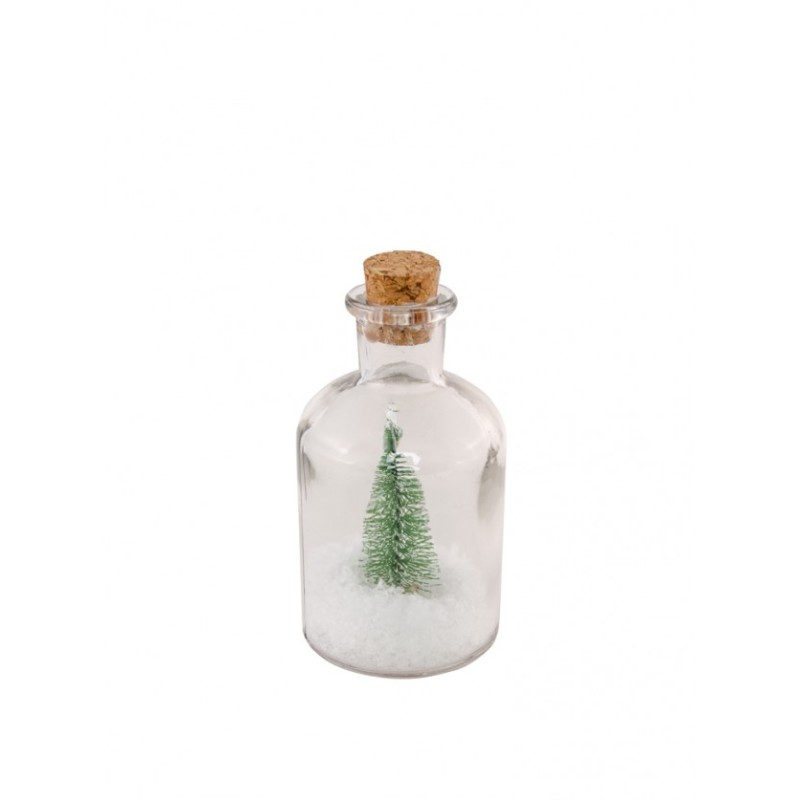 MINI BOUTEILLE SAPIN 5,5 X 11 CM MINI BOUTEILLE SAPIN 5,5 X 11 CM