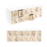 CALENDRIER DE L'AVENT ETAGERE BOIS 40,5 X 13,5 X 14 CM