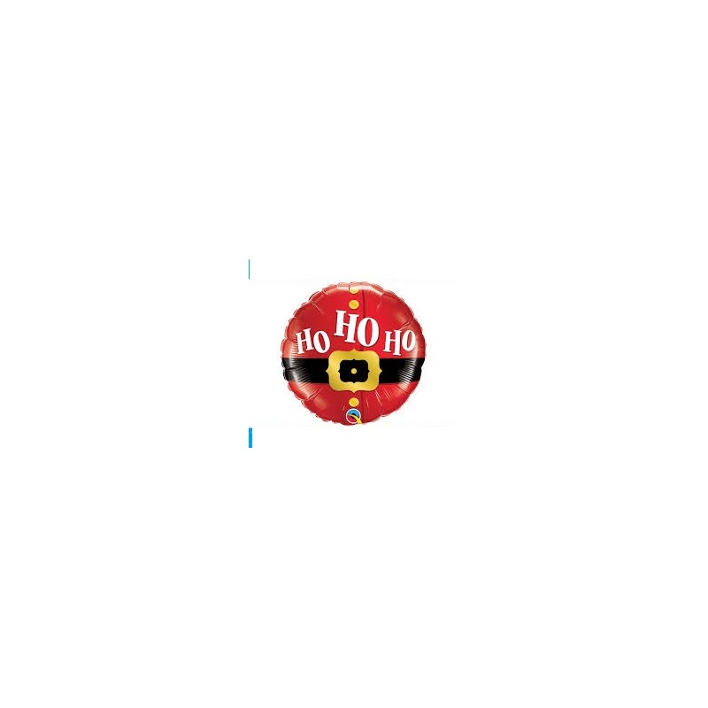 BALLON METALLIQUE ROND HO HO HO SANTA 9" 23 CM BALLON METALLIQUE ROND HO HO HO SANTA 9" 23 CM