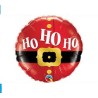 BALLON METALLIQUE ROND HO HO HO SANTA 9" 23 CM 