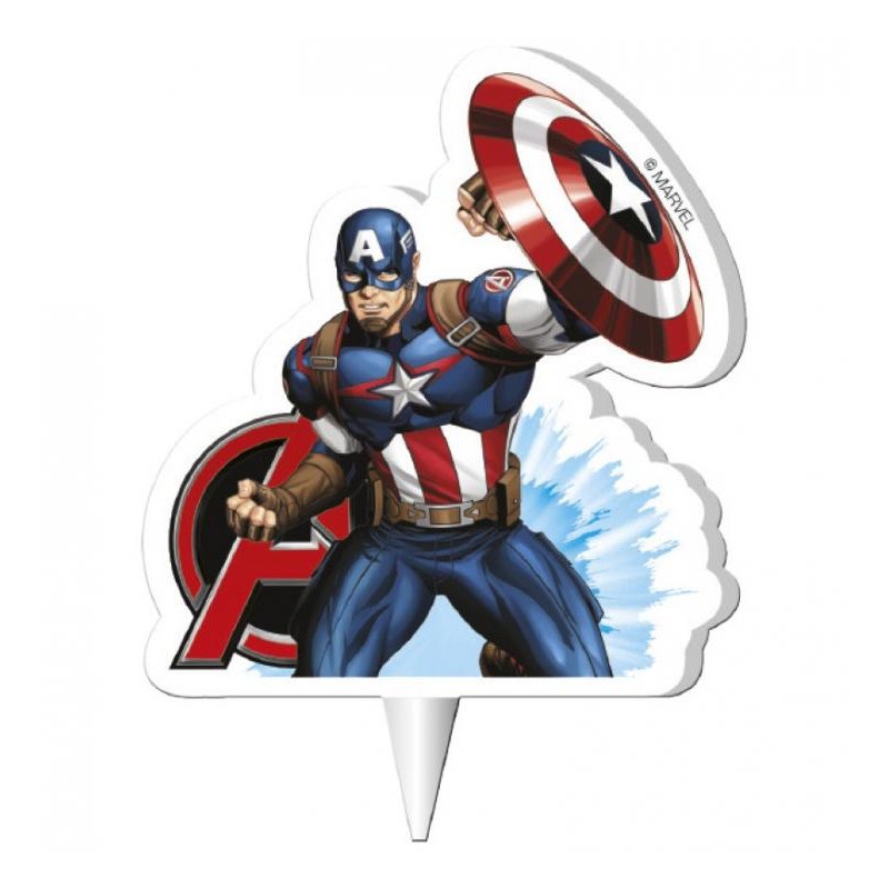 BOUGIES D'ANNIVERSAIRE CAPTAIN AMERICA BOUGIES D'ANNIVERSAIRE CAPTAIN AMERICA