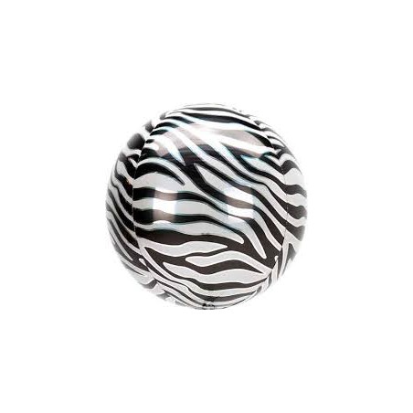 BALLON METALLIQUE ORBZ ZEBRE 38 X 40 CM 