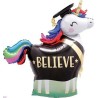 BALLON METALLIQUE LICORNE DIPLOME  83 CM 