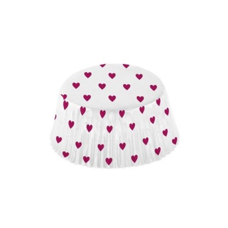 48 CAISSETTES PAPIER POUR CUP CAKES EVERYDAY LOVE 50 X 25 MM 