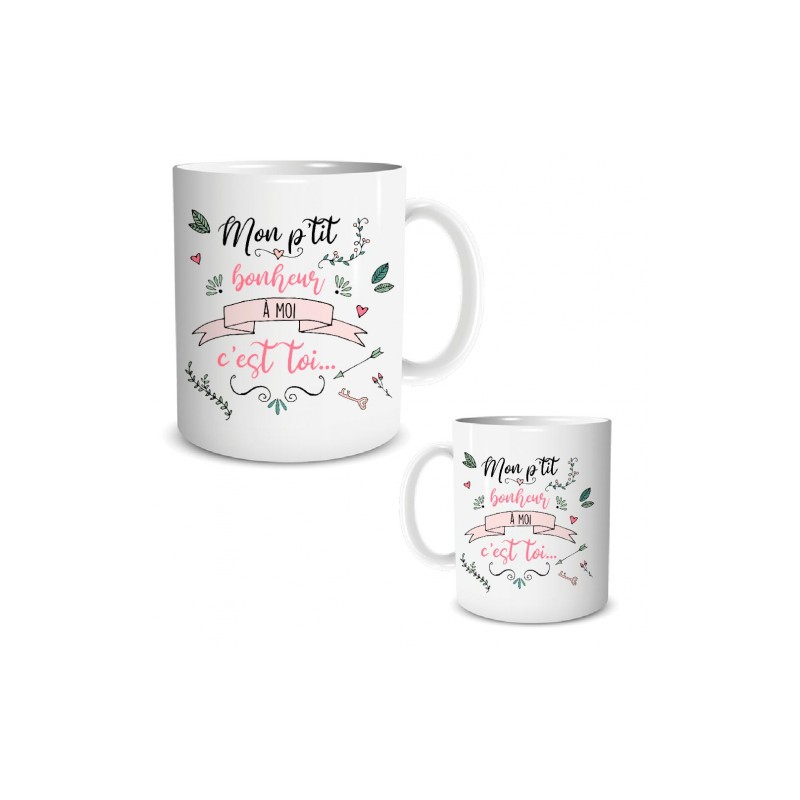 MUG MON P'TIT BONHEUR A MOI C EST TOI MUG MON P'TIT BONHEUR A MOI C EST TOI