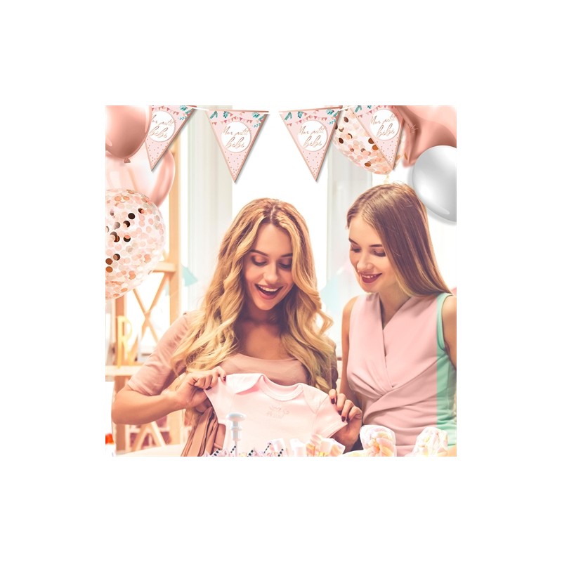 GUIRLANDE FANIONS BABY SHOWER FILLE
