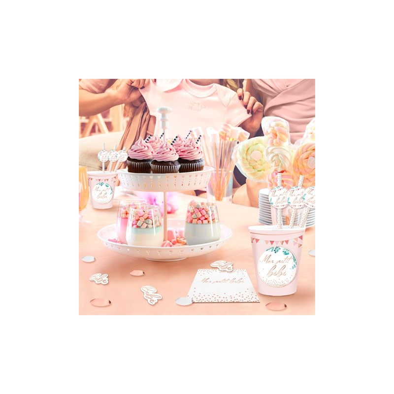 DUO DE CONFETTIS BABY SHOWER FILLE DUO DE CONFETTIS BABY SHOWER FILLE