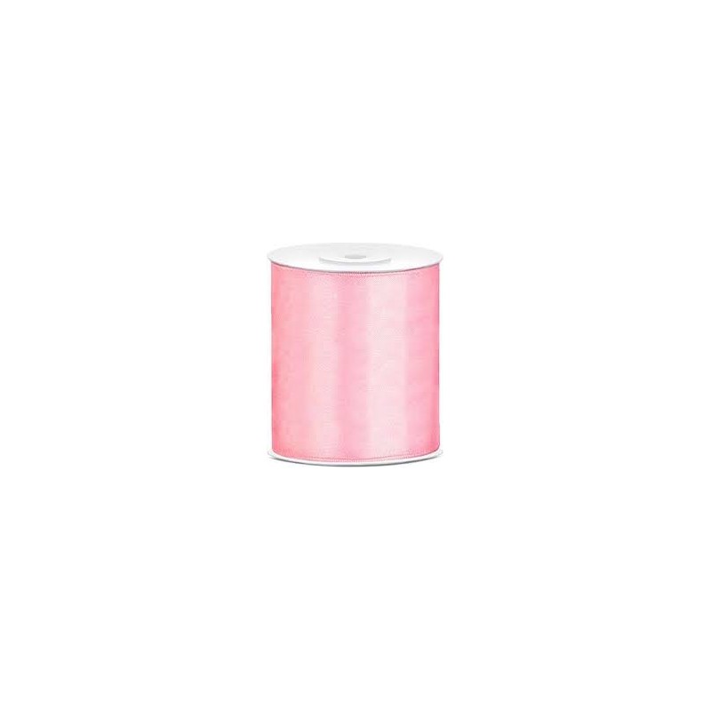 RUBAN SATIN ROSE 100 MM X 25 M RUBAN SATIN ROSE 100 MM X 25 M