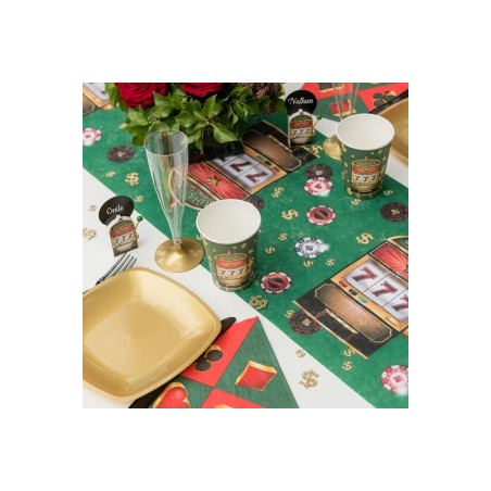 CHEMIN DE TABLE CASINO TABLE DE JEU 30 CM X 5 M