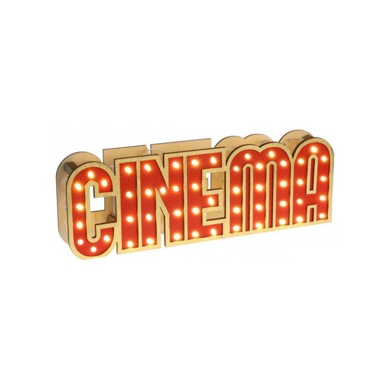 LETTRE LUMINEUSES CINEMA ROUGE 30 CM LETTRE LUMINEUSES CINEMA ROUGE 30 CM