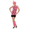 DEGUISEMENT FEMME PIERRE A FEU ROSE TAILLE M