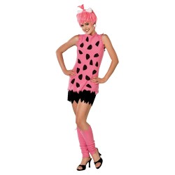 DEGUISEMENT FEMME PIERRE A FEU ROSE TAILLE S