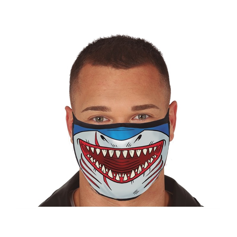 MASQUE CHIRURGICAL COVID TISSU BOUCHE DE REQUIN