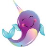 BALLON METALLIQUE NARWHAL 102 CM
