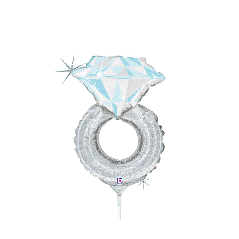 BALLON METALLIQUE BAGUE DE MARIAGE 14" 35 CM BALLON METALLIQUE BAGUE DE MARIAGE 14" 35 CM