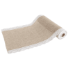 CHEMIN DE TABLE JUTE AVEC DENTELLE 29 CM X 5 M 