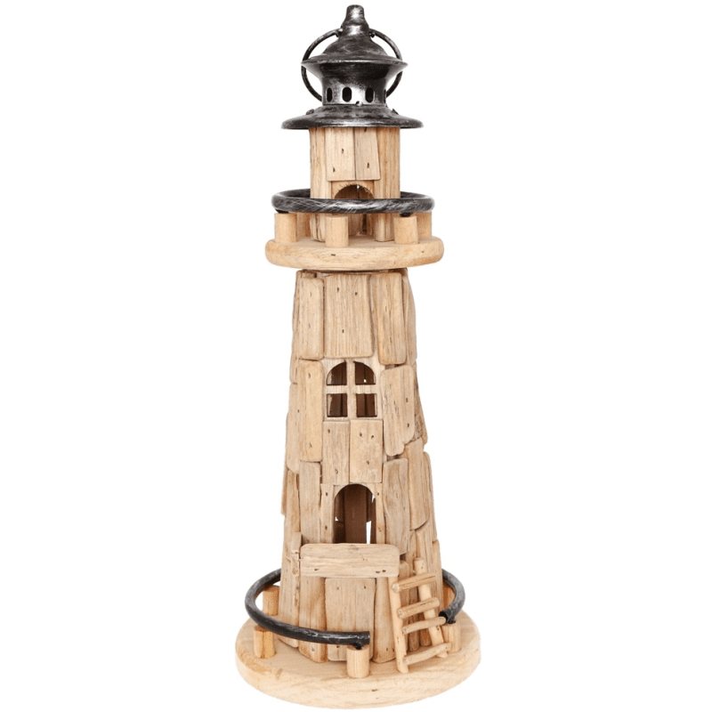 PHARE BOIS ET METAL 17 X 42 CM PHARE BOIS ET METAL 17 X 42 CM
