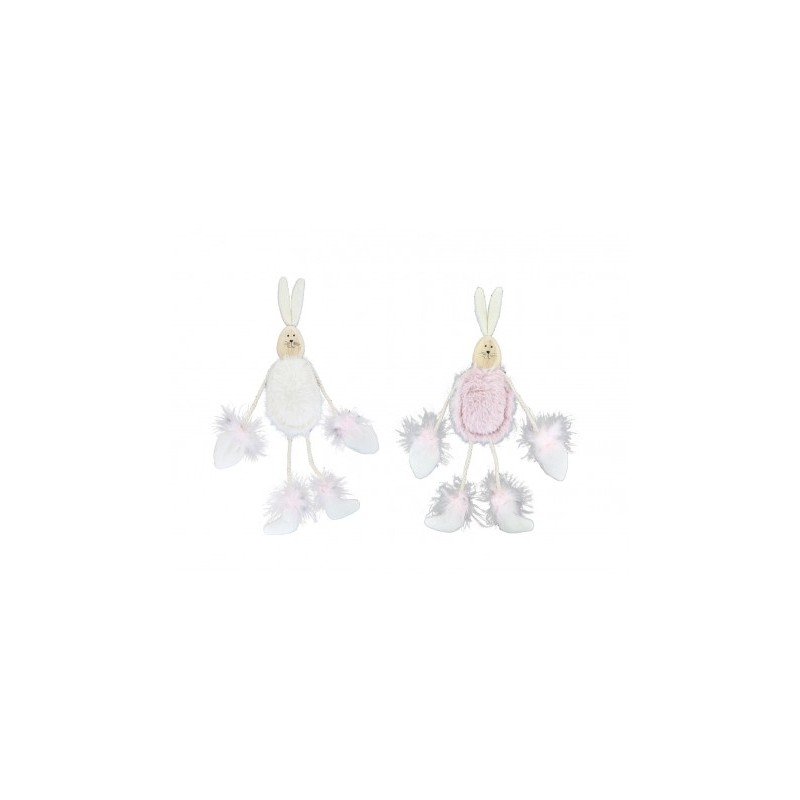 DECORATION LAPIN PELUCHE 6 X 2.5 X 27 CM DECORATION LAPIN PELUCHE 6 X 2.5 X 27 CM