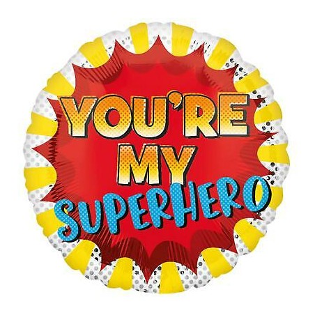 BALLON METALLIQUE YOU'RE MY SUPERHERO 43 CM