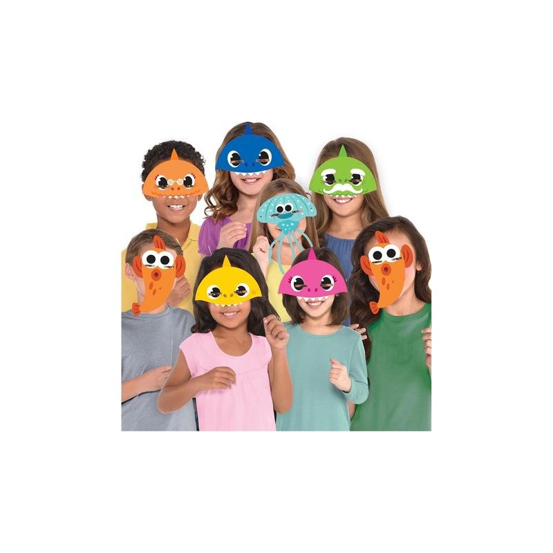 8 MASQUES EN CARTON BABY SHARK 8 MASQUES EN CARTON BABY SHARK