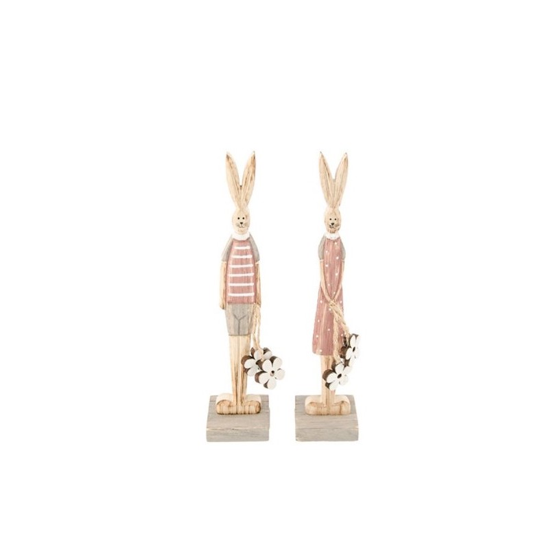 LAPIN BOIS GARCON OU FILLE 4 X 4 X 18 CM LAPIN BOIS GARCON OU FILLE 4 X 4 X 18 CM