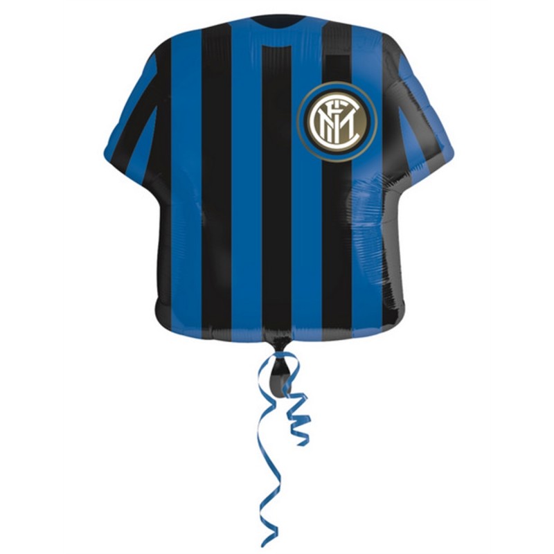 BALLON METALLIQUE MAILLOT DE FOOT INTER DE MILAN 60 CM BALLON METALLIQUE MAILLOT DE FOOT INTER DE MILAN 60 CM