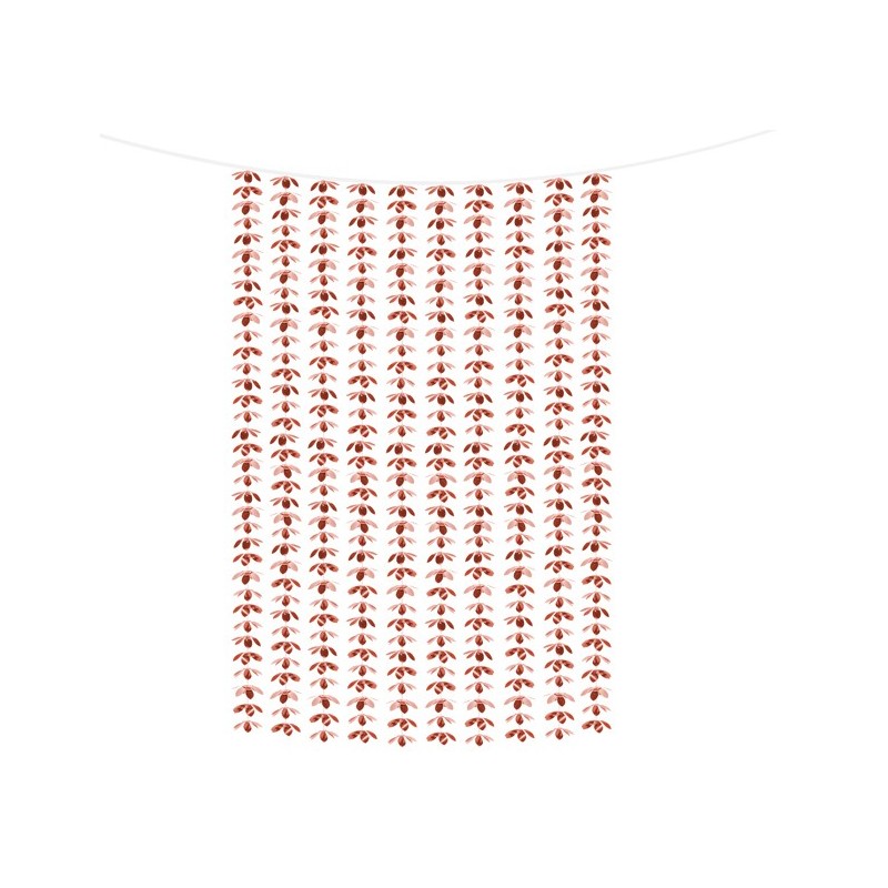 RIDEAU DECORATIFE FLEURS ROSE GOLD 100 X 210 CM RIDEAU DECORATIFE FLEURS ROSE GOLD 100 X 210 CM