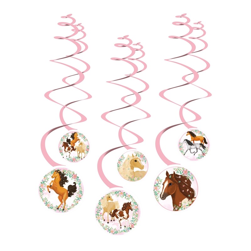 6 DECORATIONS SPIRALES CHEVAL 6 DECORATIONS SPIRALES CHEVAL
