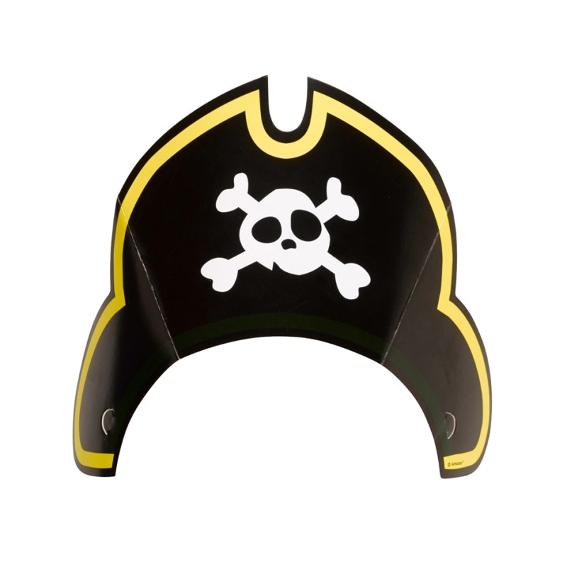8 CHAPEAUX DE PIRATE PAPIER 8 CHAPEAUX DE PIRATE PAPIER