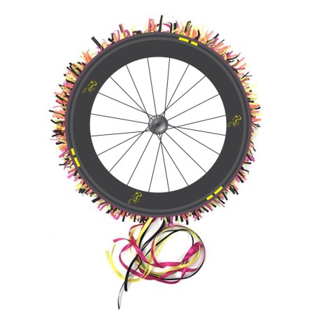 PINATA RONDE COURSE CYCLISTE  A TAPER OU A TIRER 30 CM 