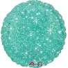 BALLON METALLIQUE ROND SCINTILLANT VERT 43 CM 