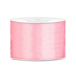 RUBAN SATIN ROSE CLAIR 50 MM X 25 M