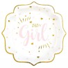 10 ASSIETTES BABY GIRL 21 CM 