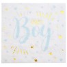 20 SERVIETTES BLANC BABY BOY 33 X 33 CM 