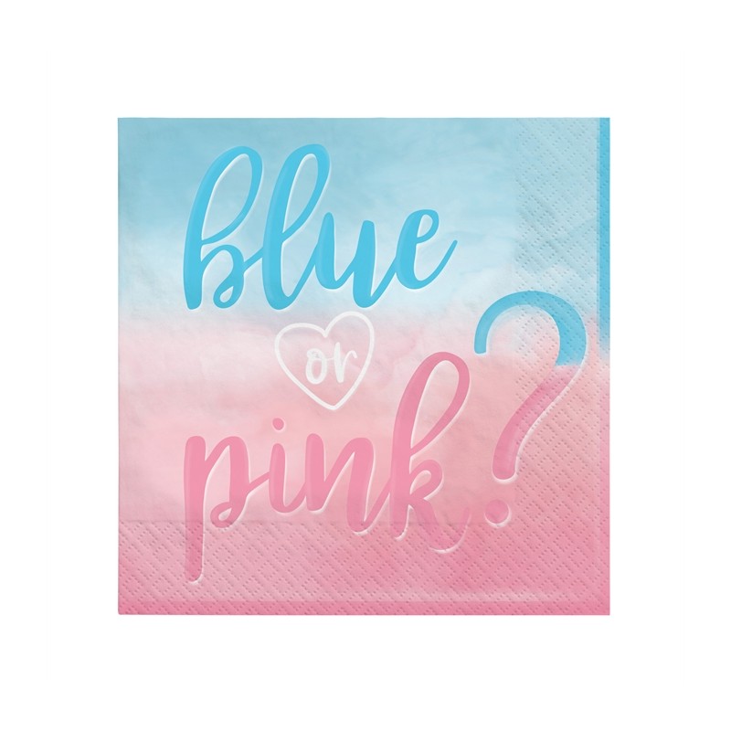 16 SERVIETTES BABY SHOWER BOY OR GIRL 23 CM 16 SERVIETTES BABY SHOWER BOY OR GIRL 23 CM