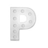 LETTRE P LED BLANCHE 25 CM 