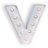 LETTRE V LED BLANCHE 25 CM 