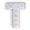 LETTRE T LED BLANCHE 25 CM 