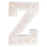 LETTRE Z LED BLANCHE 25 CM 