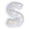 LETTRE S LED BLANCHE 25 CM 