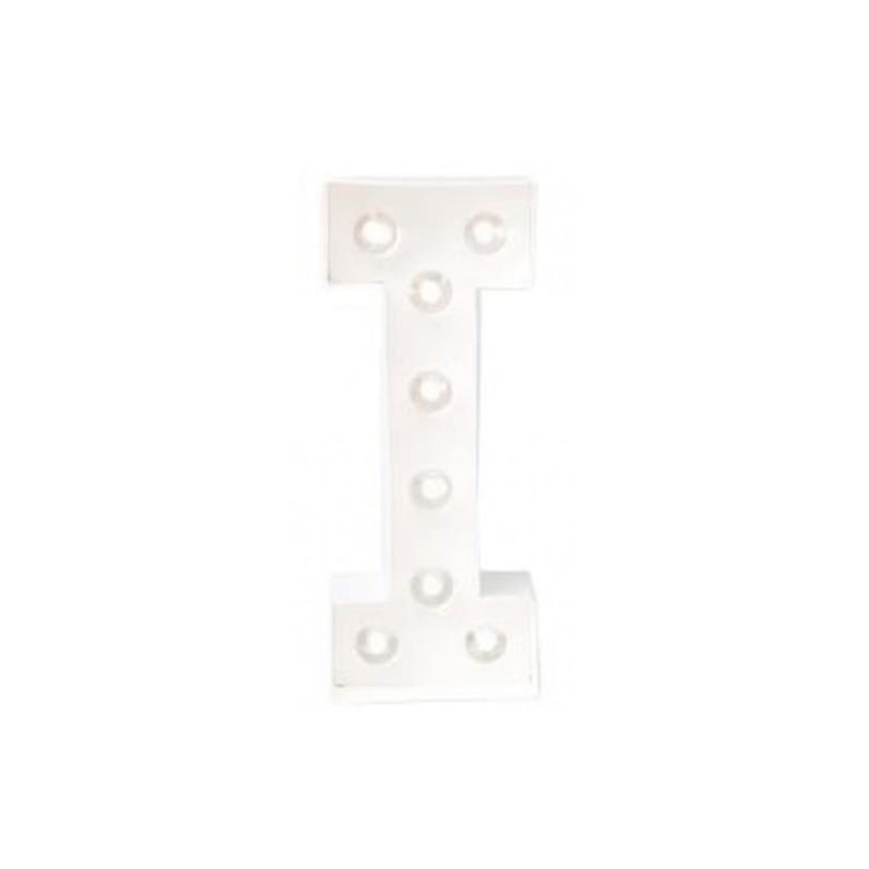 LETTRE I LED BLANCHE 25 CM LETTRE I LED BLANCHE 25 CM
