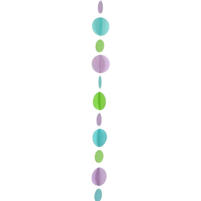 GUIRLANDE CERCLE COULEUR PASTEL 125 CM GUIRLANDE CERCLE COULEUR PASTEL 125 CM