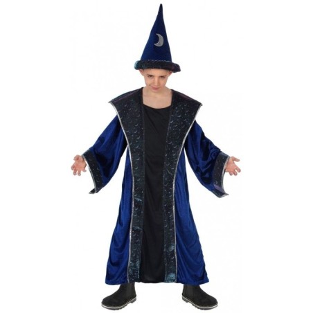 DEGUISEMENT MAGICIEN SORCIER BLEU NUIT CORNELIUS TAILLE 128