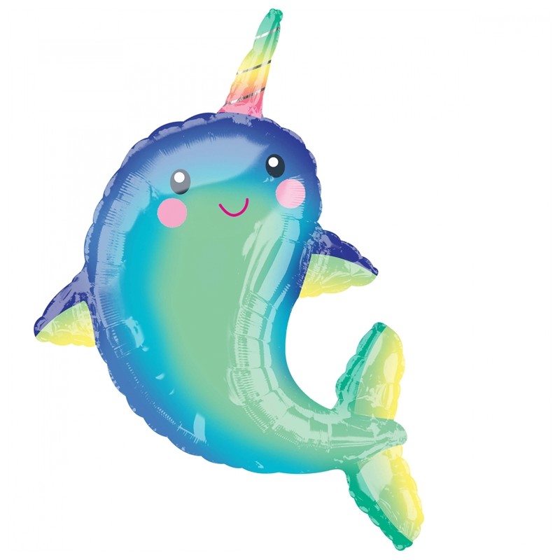 BALLON METALLIQUE NARWHAL 99 CM BALLON METALLIQUE NARWHAL 99 CM