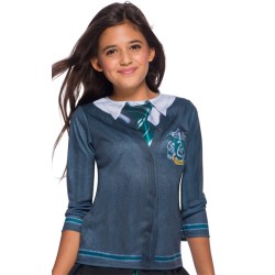 DEGUISEMENT T-SHIRT FILLE IMPRIME SERPENTARD TAILLE 8-10 ANS 