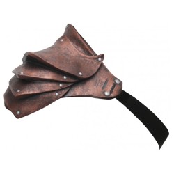 EPAULIERE EN LATEX DE GUERRIER ROMAIN OU VIKING COULEUR CUIVREE