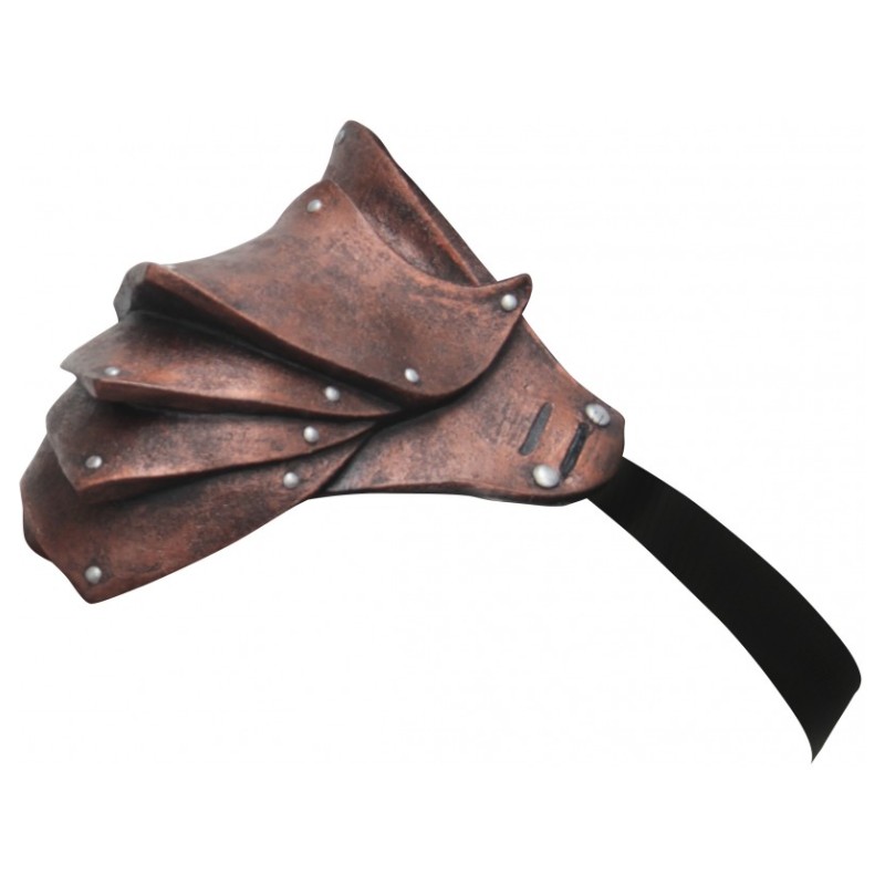 EPAULIERE EN LATEX DE GUERRIER ROMAIN OU VIKING COULEUR CUIVREE EPAULIERE EN LATEX DE GUERRIER ROMAIN OU VIKING COULEUR CUIVREE
