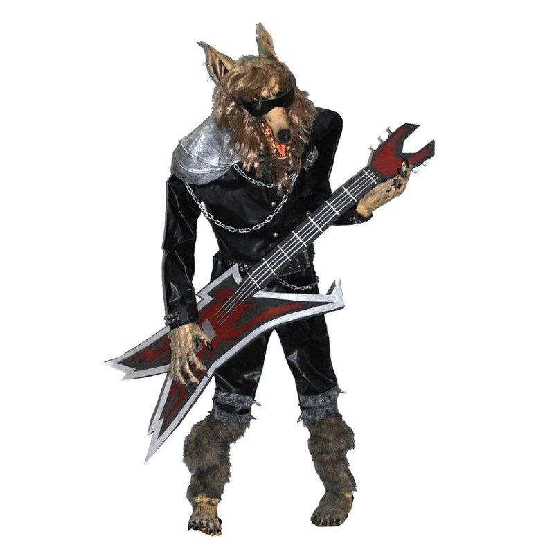 DECORATION LOUP ROCK & ROLL 180 CM DECORATION LOUP ROCK & ROLL 180 CM