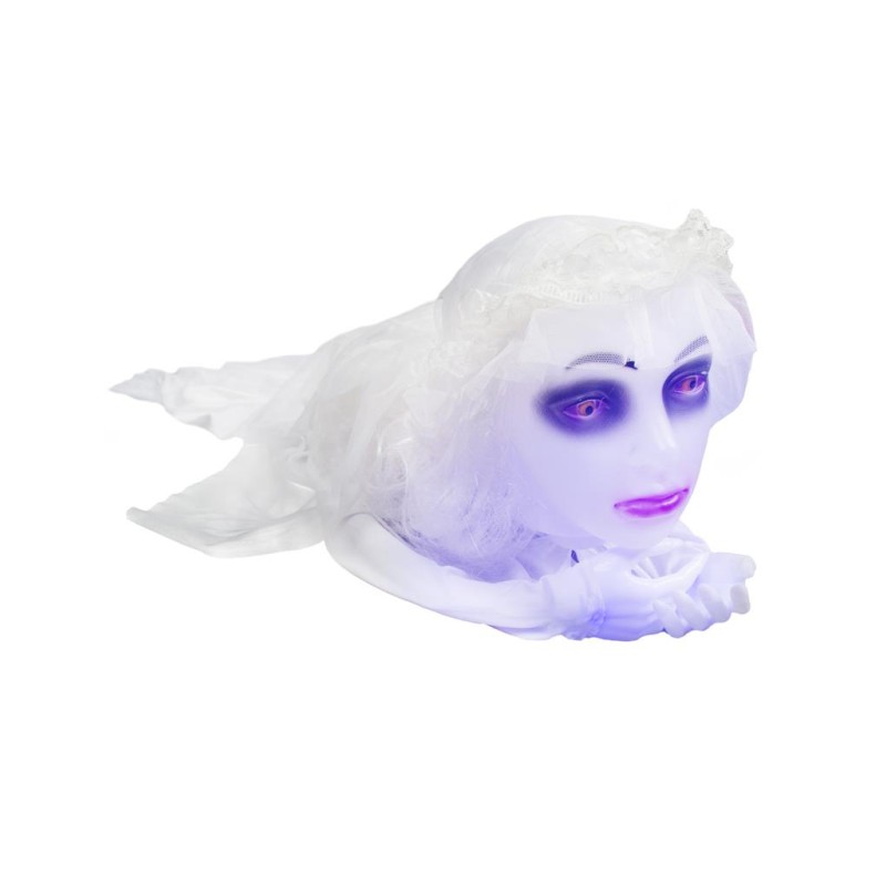 DECORATION HALLOWEEN FILLE OU DAME BLANCHE RAMPANTE DECORATION HALLOWEEN FILLE OU DAME BLANCHE RAMPANTE