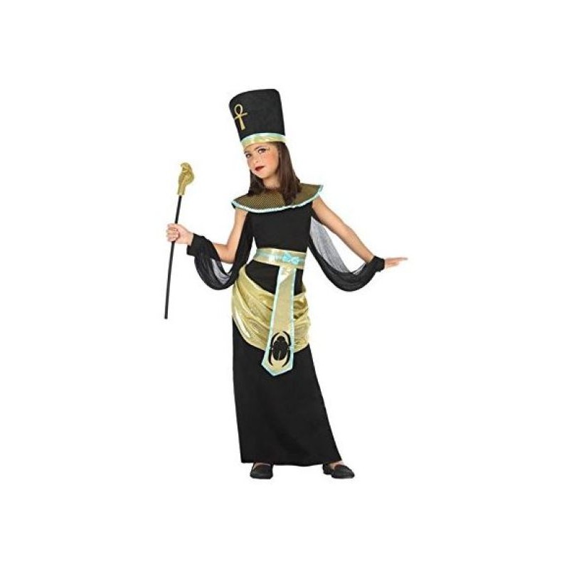 DEGUISEMENT ENFANT FILLE REINE DE L'EGYPTE CLEOPATRE NOIRE TAILLE 7-9 ANS DEGUISEMENT ENFANT FILLE REINE DE L'EGYPTE CLEOPATRE NOIRE TAILLE 7-9 ANS